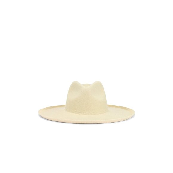 Lack of Color Melodic Fedora Hat in Ivory Small 55 cm New Beach western - Picture 2 of 15
